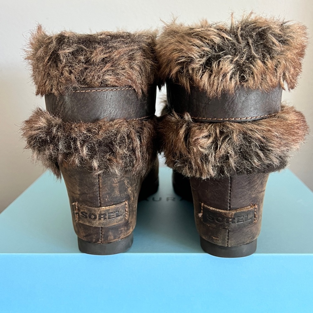 Sorel Joan of Arctic Wedge Ankle Boots~7.5 - Picture 4 of 6